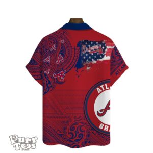 Celebrate Your Team in Style with the Atlanta Braves 3D Print Hawaiian Shirt Product Photo 3