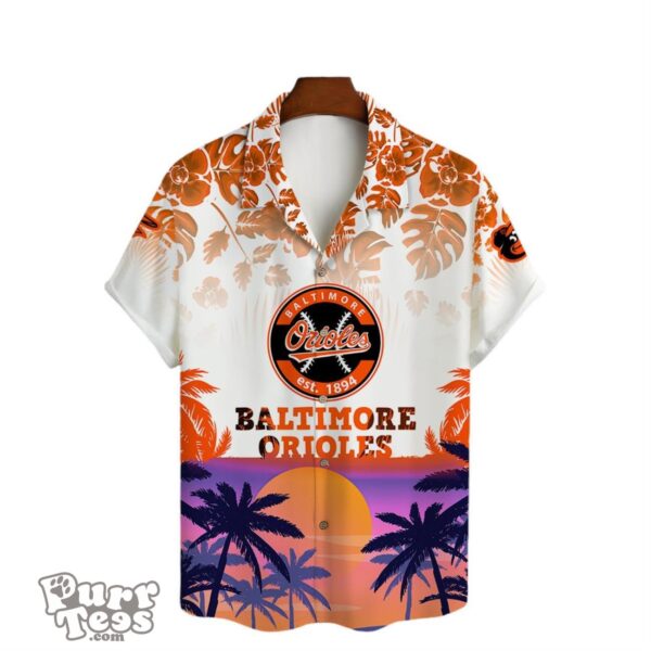 Celebrate Your Team in Style with the Baltimore Orioles 3D Print Hawaiian Shirt Personalized Product Photo 2