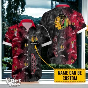 Chicago Blackhawks Hawaiian Shirt Special Gift Custom Name Product Photo 1