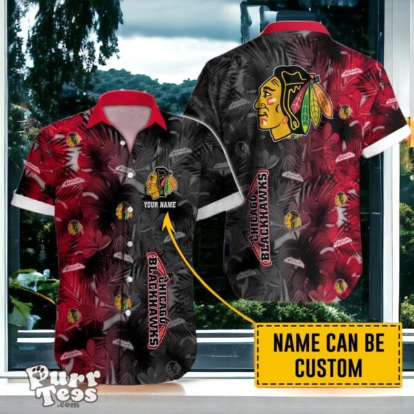 Chicago Blackhawks Hawaiian Shirt Special Gift Custom Name Product Photo 1