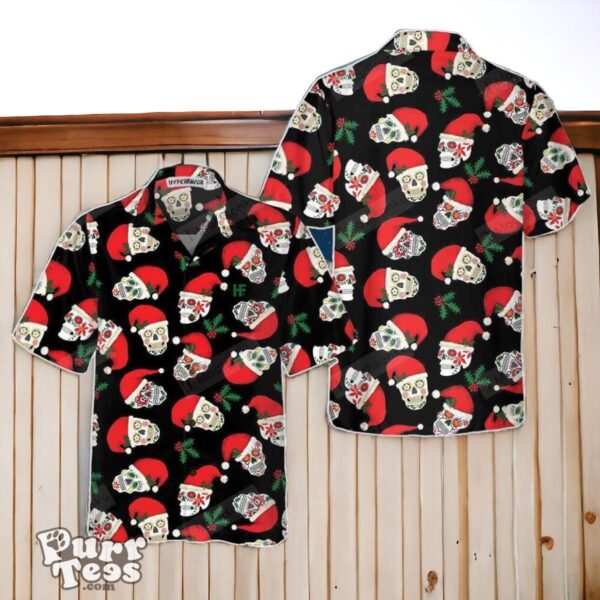 Christmas Sugar Skull Seamless Pattern Hawaiian Shirt Special Gift Product Photo 1