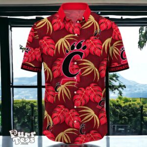 Cincinnati Bearcats Hawaiian Shirt Special Gift Leafs Printed Product Photo 2