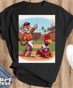 Clemson Tiger Wins The Opener Over South Carolina Gamecocks In 12 Innings As Andrew Ciufo Walks It Off 5 4 Mascot T shirt - Black T-Shirt