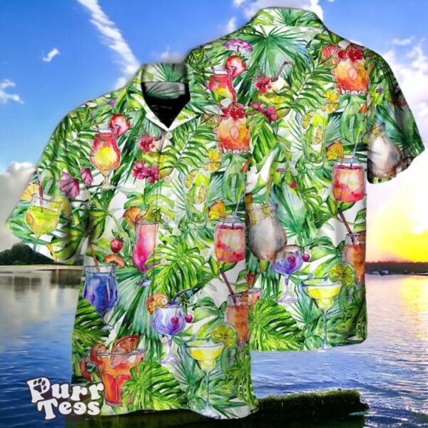 Cocktail Beach Drinks Bar Party Hawaiian Shirt Unique Gift Product Photo 1