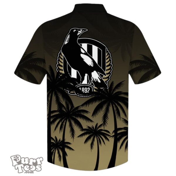 Collingwood Magpies AFL Sport Summer Hawaiian Shirt Product Photo 2