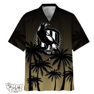 Collingwood Magpies AFL Sport Summer Hawaiian Shirt Product Photo 1