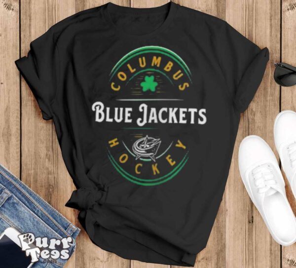 Columbus Blue Jackets Fanatics Branded St. Patrick’s Day Forever Lucky shirt - Black T-Shirt