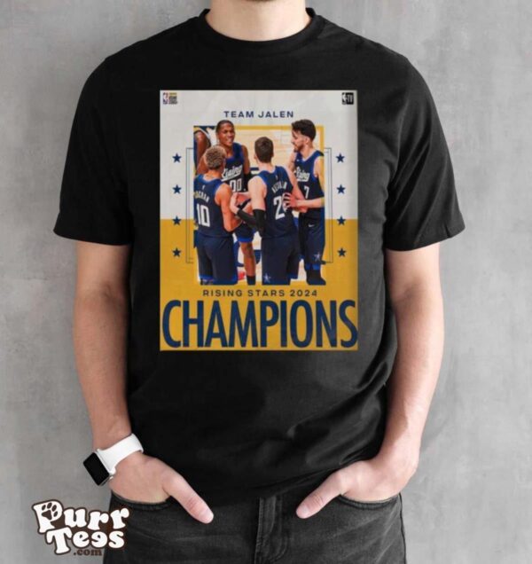 Congrats Team Jalen Are The 2024 Nba Panini Rising Stars Champions T shirt - Black Unisex T-Shirt