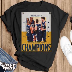 Congrats Team Jalen Are The 2024 Nba Panini Rising Stars Champions T shirt - Black T-Shirt