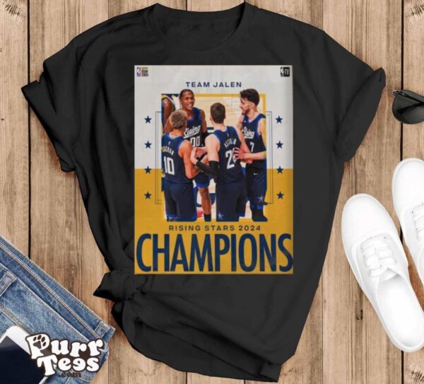 Congrats Team Jalen Are The 2024 Nba Panini Rising Stars Champions T shirt - Black T-Shirt