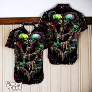 Couple Skull Cool Trippy Hawaiian Shirt Special Gift For Men Women Product Photo 1