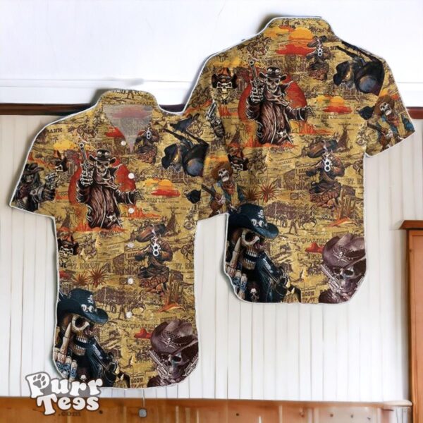 Cowboy Skull 3D Hawaiian Shirt Special Gift Product Photo 1