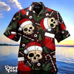 Creepy Skull Christmas Hawaiian Shirt Unique Gift Product Photo 1