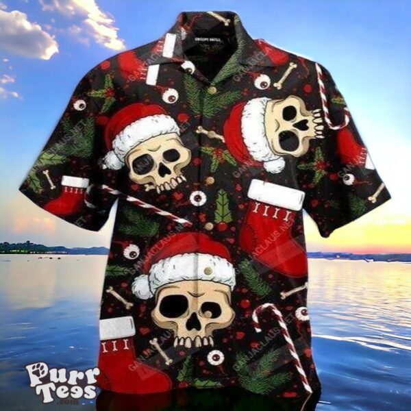 Creepy Skull Christmas Hawaiian Shirt Unique Gift Product Photo 1