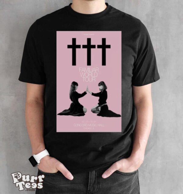 Crosses February 12 13, 2024 Concord Music Hall Chicago, IL T shirt - Black Unisex T-Shirt