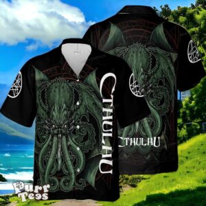 Cthulhu Black Color All Over Print Hawaiian Shirt Style Gift For Men And Women Product Photo 1