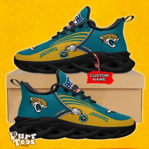 Custom Name Jacksonville Jaguars Custom Name Max Soul Shoes Product Photo 2