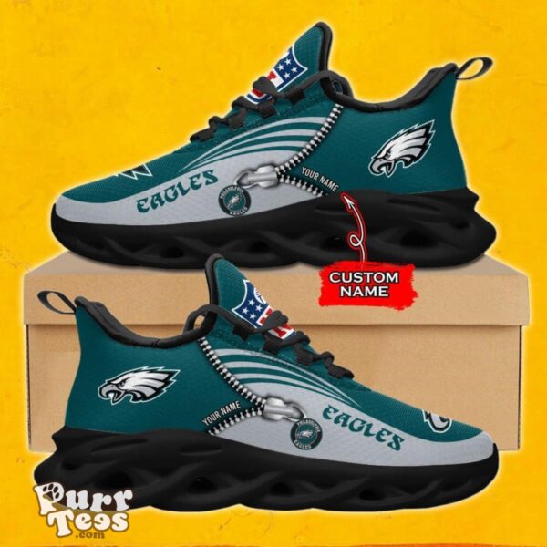 Custom Name Philadelphia Eagles Custom Name Max Soul Shoes Product Photo 2