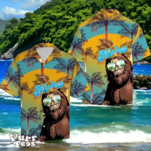 Cute Bigfoot Vintage Aloha Hawaiian Shirt Style Gift For Men And Women Product Photo 1