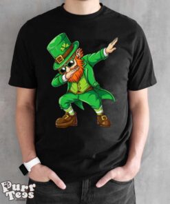 Dabbing Leprechaun Funny Gifts Men Kids Boys St Patricks Day T Shirt - Black Unisex T-Shirt