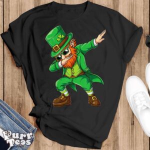 Dabbing Leprechaun Funny Gifts Men Kids Boys St Patricks Day T Shirt - Black T-Shirt