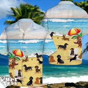 Dachshund In Beach Hawaiian Shirt Style Gift For Men And Women Product Photo 1