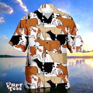 Dairy Cattle Ocean Hawaiian Shirt Unique Gift Cow Farm Tropical Aloha Beach Product Photo 1