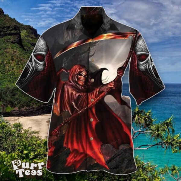 Death And Screaming Skull Hawaiian Shirt Special Gift For Men And Women Product Photo 1