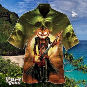 Death Music Skull Hawaiian Shirt Special Gift For Men And Women For Men Women Product Photo 1