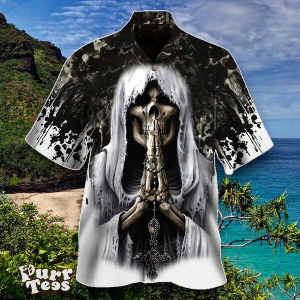 Deaths Cross Skull Hawaiian Shirt Special Gift For Men And Women Product Photo 1