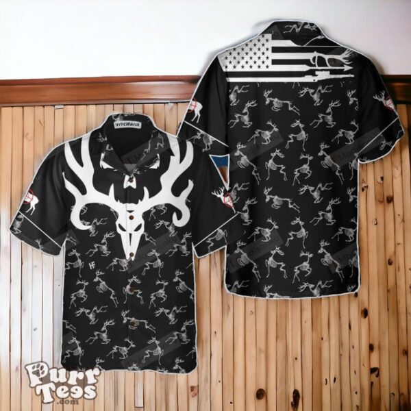 Deer Head Skull Bone America Hunting Hawaiian Shirt Special Gift Product Photo 1