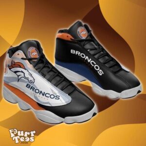 Denver Broncos NFL Football Team Black Air Jordan 13 Shoes Best Gift Product Photo 1