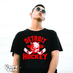 Detroit Hockey Skull NHL Team classic shirt - G500 Gildan T-Shirt