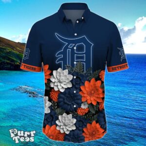 Detroit Tigers MLB Flower Hawaiian Shirt Trending Summer Style Gift For Men And Women Product Photo 2