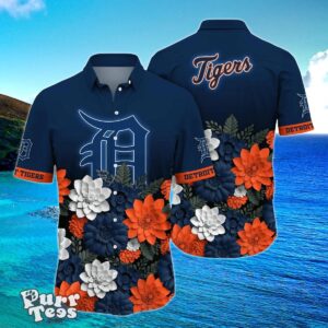 Detroit Tigers MLB Flower Hawaiian Shirt Trending Summer Style Gift For Men And Women Product Photo 1