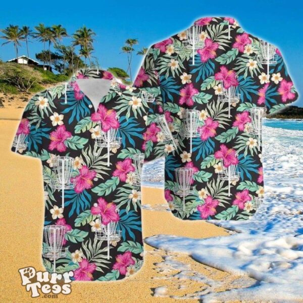 Disc Golf Hibiscus Hawaiian Shirt Impressive Gift For Men And Women Product Photo 1