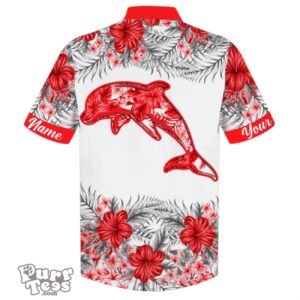 Dolphins NRL Sport Custom Name Hawaiian Shirt For Men Women Product Photo 2