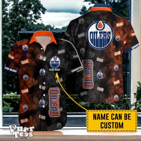 Edmonton Oilers Hawaiian Shirt Special Gift Custom Name Product Photo 1