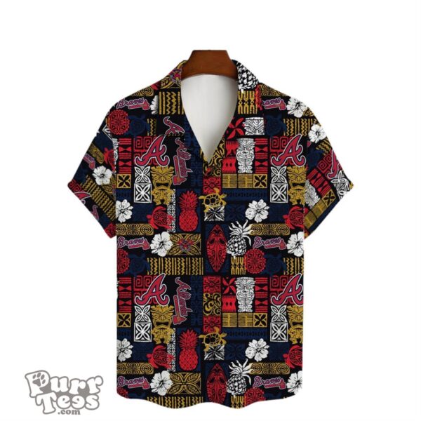 Elevate Your Fan Gear with the Atlanta Braves 3D Hawaiian Shirt for Everyone Product Photo 2