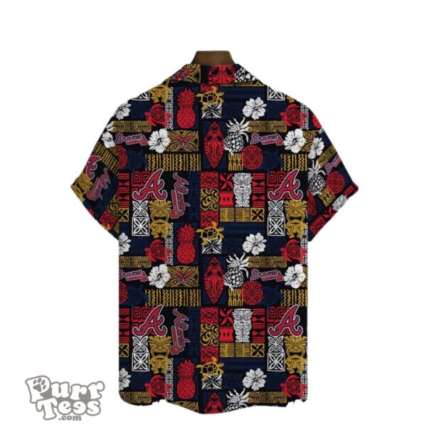 Elevate Your Fan Gear with the Atlanta Braves 3D Hawaiian Shirt for Everyone Product Photo 3