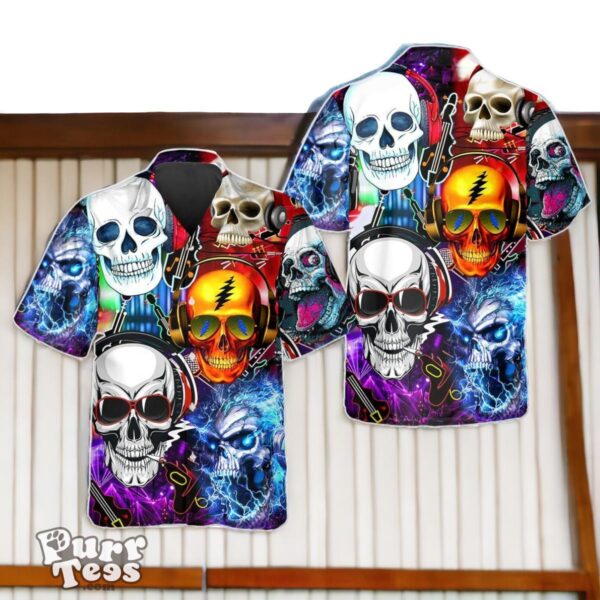 Fancy Skull Rock Music Hawaiian Shirt Special Gift Product Photo 1