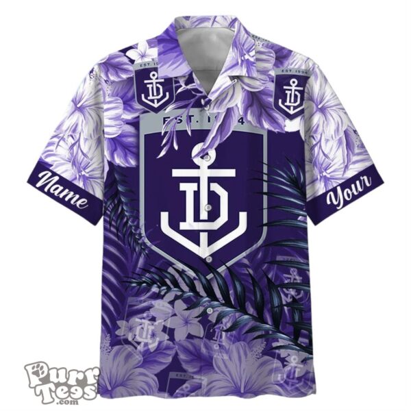 Fremantle Dockers AFL Sport Custom Name Hawaiian Shirt Product Photo 1