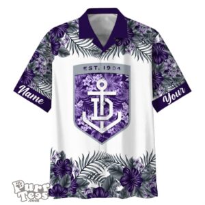 Fremantle Dockers AFL Sport Custom Name Hawaiian Shirt For Men Women Product Photo 1