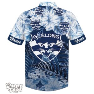 Geelong Cats AFL Sport Custom Name Hawaiian Shirt Product Photo 2