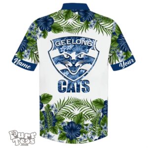 Geelong Cats AFL Sport Custom Name Hawaiian Shirt For Men Women Product Photo 2