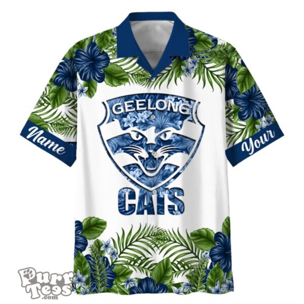 Geelong Cats AFL Sport Custom Name Hawaiian Shirt For Men Women Product Photo 1