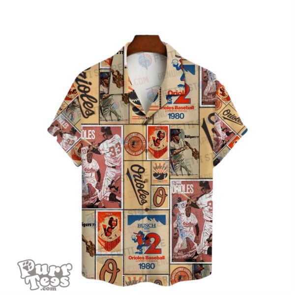 Get Ready for the Game with Baltimore Orioles 3D Print Hawaiian Shirt for Fans Product Photo 2