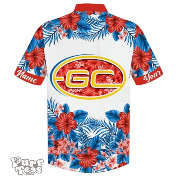 Gold Coast Suns AFL Sport Custom Name Hawaiian Shirt Product Photo 2