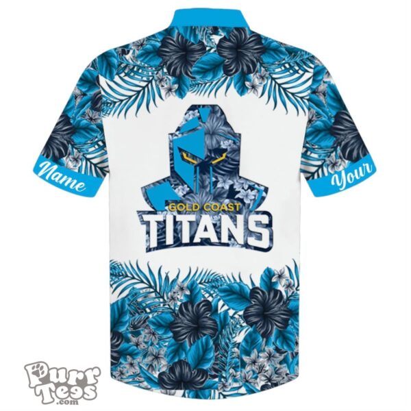 Gold Coast Titans NRL Sport Custom Name Hawaiian Shirt For Men Women Product Photo 2