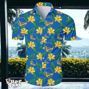 Golden State Warriors Hawaiian Shirt Special Gift Small Flowers Product Photo 1